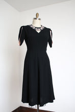 Load image into Gallery viewer, vintage 1930s black evening dress {m}
