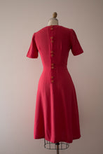 Load image into Gallery viewer, vintage 1940s pink wool novelty dress
