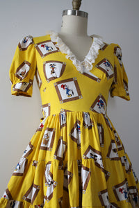 MARKED DOWN vintage 1970s Pinocchio dress