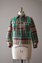 Load image into Gallery viewer, vintage 1940s plaid jacket