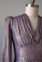 Load image into Gallery viewer, vintage 1930s lamé evening gown