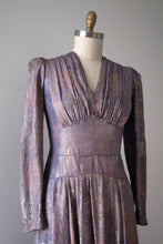 Load image into Gallery viewer, vintage 1930s lamé evening gown