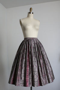 vintage 1950s purple skirt {xxs}