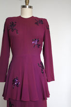 Load image into Gallery viewer, vintage 1940s sequin dress {L}