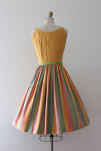 Load image into Gallery viewer, vintage 1950s rainbow sun dress