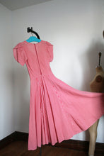 Load image into Gallery viewer, vintage 1940s candy stripe dress {xs}