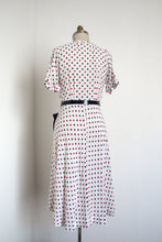 Load image into Gallery viewer, vintage 1940s polka dot dress