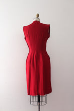 Load image into Gallery viewer, vintage 1950s red sportswear dress