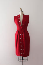 Load image into Gallery viewer, vintage 1950s red sportswear dress