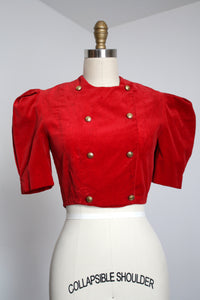 vintage 1930s velvet top {xs}