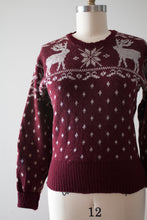 Load image into Gallery viewer, vintage 1940s reindeer sweater