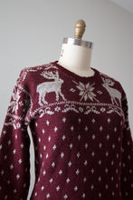 Load image into Gallery viewer, vintage 1940s reindeer sweater