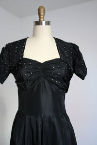 vintage 1930s rhinestone gown {s}