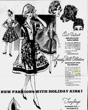 Load image into Gallery viewer, vintage 1960s Julie Miller rose print dress