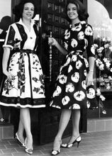 Load image into Gallery viewer, vintage 1960s Julie Miller rose print dress