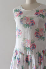 Load image into Gallery viewer, vintage 1920s rose print dress