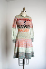 Load image into Gallery viewer, vintage 1970s Seahorse knit dress {xs-m}