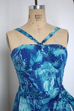 Load image into Gallery viewer, vintage 1950s Alfred Shaheen romper swimsuit {XS-M}
