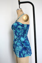 Load image into Gallery viewer, vintage 1950s Alfred Shaheen romper swimsuit {XS-M}