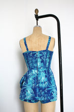 Load image into Gallery viewer, vintage 1950s Alfred Shaheen romper swimsuit {XS-M}