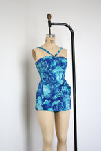Load image into Gallery viewer, vintage 1950s Alfred Shaheen romper swimsuit {XS-M}