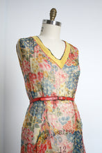 Load image into Gallery viewer, vintage 1930s sheer floral dress {m}