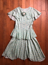 Load image into Gallery viewer, vintage 1920s 30s sheer floral dress