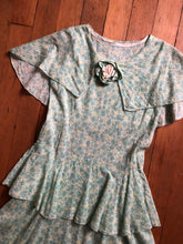 Load image into Gallery viewer, vintage 1920s 30s sheer floral dress