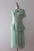 Load image into Gallery viewer, vintage 1920s 30s sheer floral dress