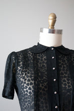 Load image into Gallery viewer, vintage 1930s black hearts dress