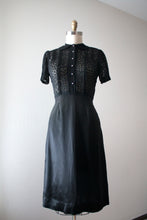 Load image into Gallery viewer, vintage 1930s black hearts dress