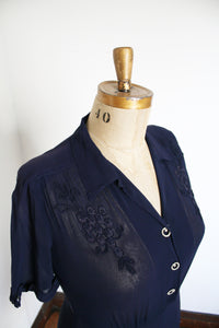 vintage 1940s sheer dress {XL}