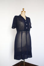 Load image into Gallery viewer, vintage 1940s sheer dress {XL}