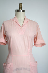 vintage 1950s sheer dress {L}