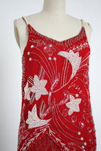 Load image into Gallery viewer, vintage 1980s shooting star flapper dress