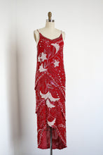 Load image into Gallery viewer, vintage 1980s shooting star flapper dress