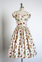 Load image into Gallery viewer, vintage 1950s Surf N' Sand silk Hawaiian dress