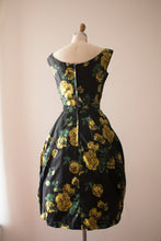 Load image into Gallery viewer, RARE vintage 1960s silk bubble hem floral dress