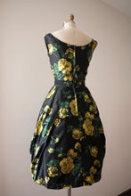 Load image into Gallery viewer, RARE vintage 1960s silk bubble hem floral dress