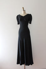 Load image into Gallery viewer, MARKED DOWN vintage 1930s silk polka dot gown