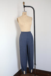 vintage 1960s denim stirrup pants