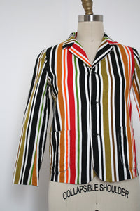 MARKED DOWN vintage 1950s striped jacket