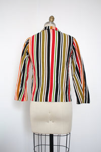 MARKED DOWN vintage 1950s striped jacket