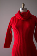 Load image into Gallery viewer, vintage 1950s Susan Small red knit dress