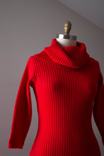 Load image into Gallery viewer, vintage 1950s Susan Small red knit dress