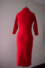 Load image into Gallery viewer, vintage 1950s Susan Small red knit dress