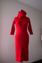Load image into Gallery viewer, vintage 1950s Susan Small red knit dress