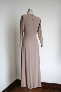 vintage 1940s rayon gown