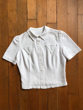 Load image into Gallery viewer, vintage 1930s white blouse