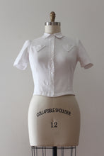 Load image into Gallery viewer, vintage 1930s white blouse